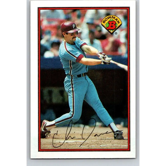 1989 Bowman #404 Chris James NM-MT Philadelphia Phillies Baseball Card Image 1