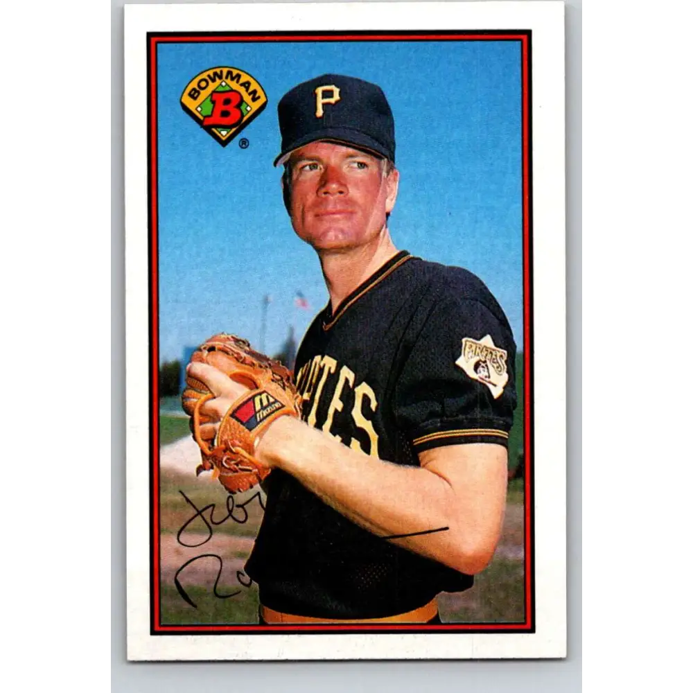 1989 Bowman #410 Jeff Robinson NM-MT Pittsburgh Pirates Baseball Card Image 1