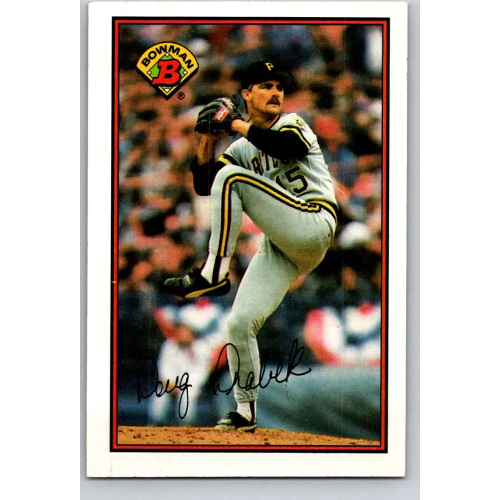 1989 Bowman #416 Doug Drabek NM-MT Pittsburgh Pirates Baseball Card Image 1