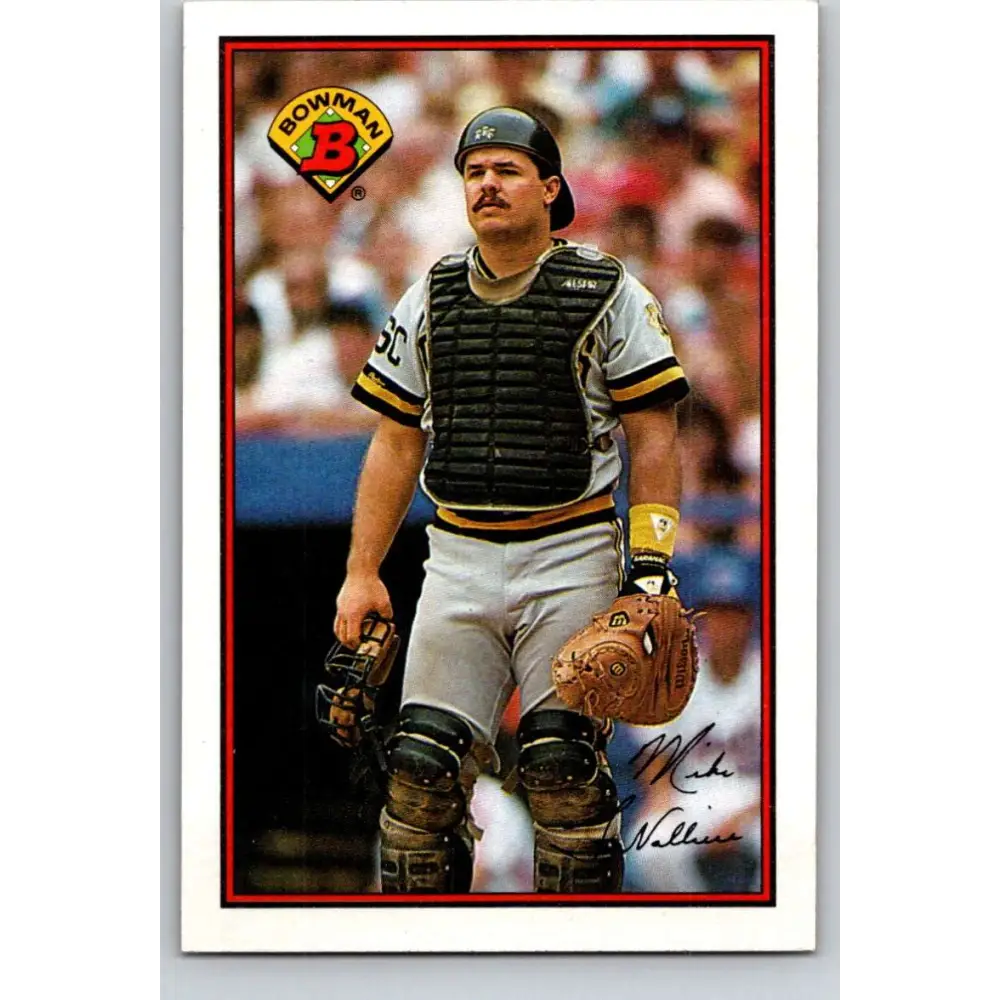 1989 Bowman #417 Mike LaValliere NM-MT Pittsburgh Pirates Baseball Card Image 1