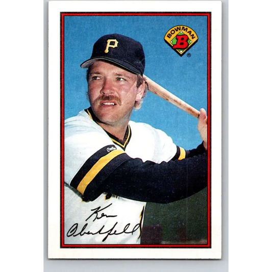 1989 Bowman #418 Ken Oberkfell NM-MT Pittsburgh Pirates Baseball Card Image 1