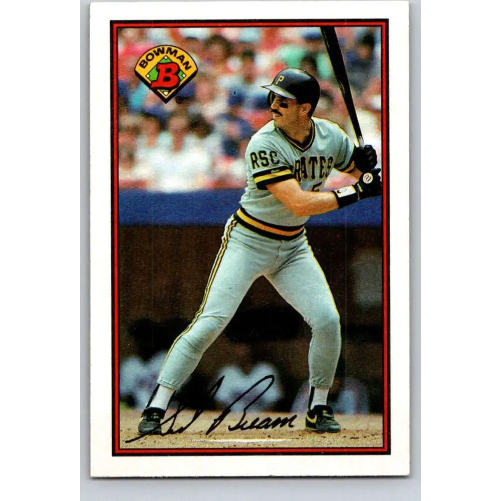 1989 Bowman #419 Sid Bream NM-MT Pittsburgh Pirates Baseball Card Image 1