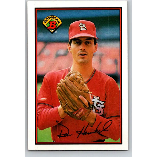 1989 Bowman #427 Don Heinkel NM-MT St. Louis Cardinals Baseball Card Image 1