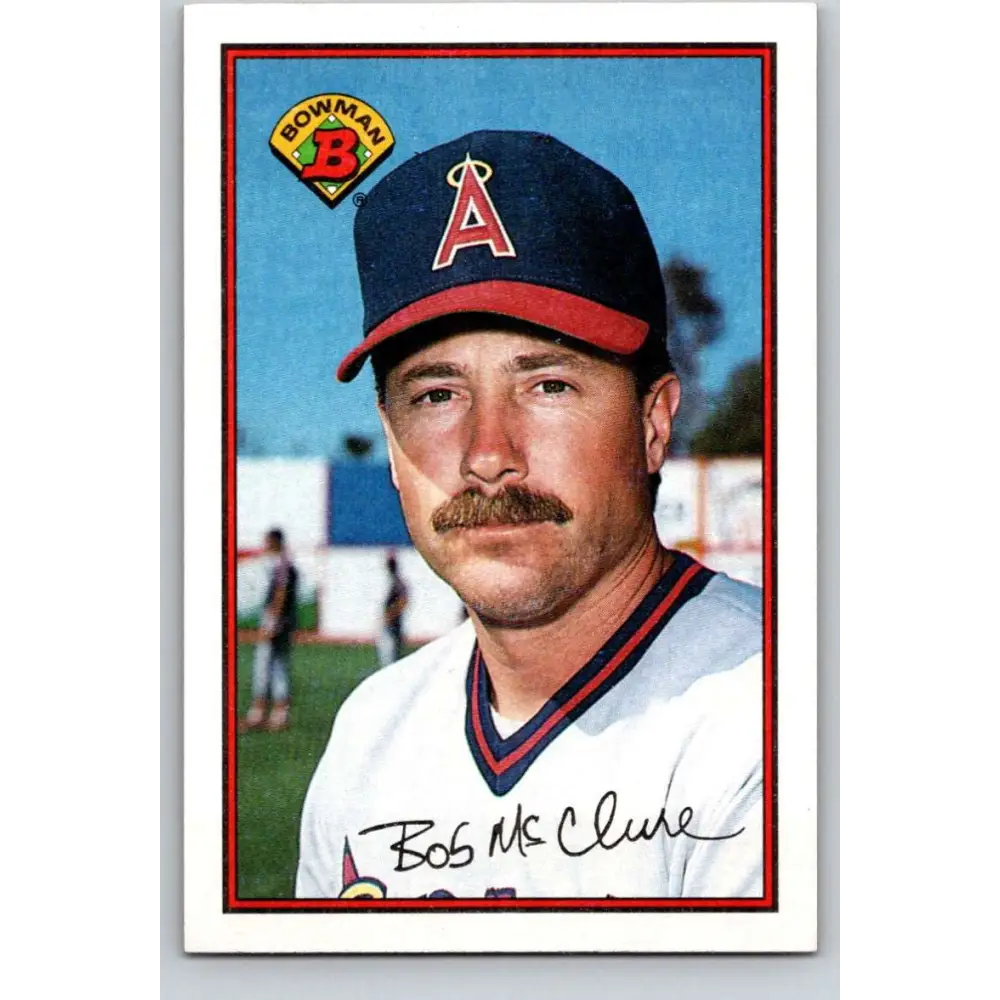 1989 Bowman #43 Bob McClure NM-MT California Angels Baseball Card Image 1