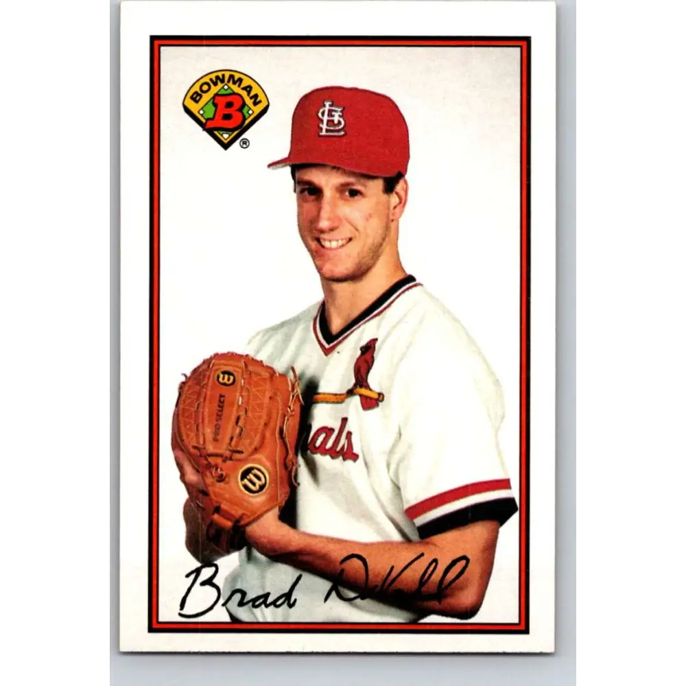 1989 Bowman #430 Brad DuVall NM-MT RC Rookie St. Louis Cardinals Baseball Card Image 1