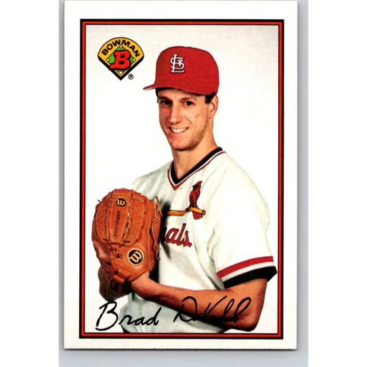 1989 Bowman #430 Brad DuVall NM-MT RC Rookie St. Louis Cardinals Baseball Card Image 1