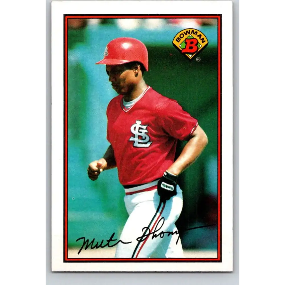 1989 Bowman #441 Milt Thompson NM-MT St. Louis Cardinals Baseball Card Image 1