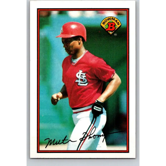 1989 Bowman #441 Milt Thompson NM-MT St. Louis Cardinals Baseball Card Image 1