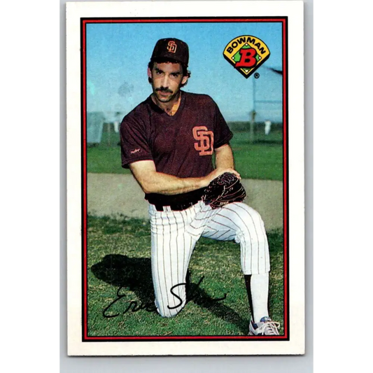 1989 Bowman #446 Eric Show NM-MT San Diego Padres Baseball Card Image 1