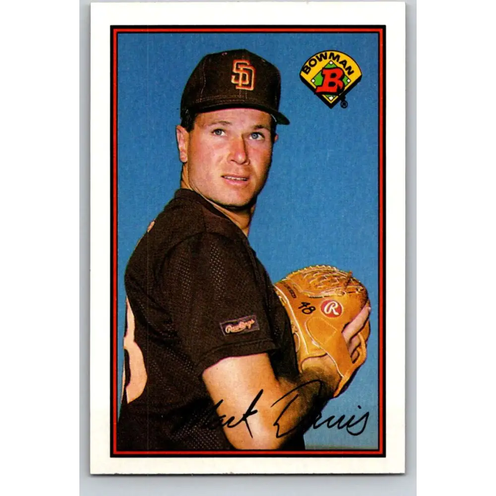 1989 Bowman #447 Mark Davis NM-MT San Diego Padres Baseball Card Image 1