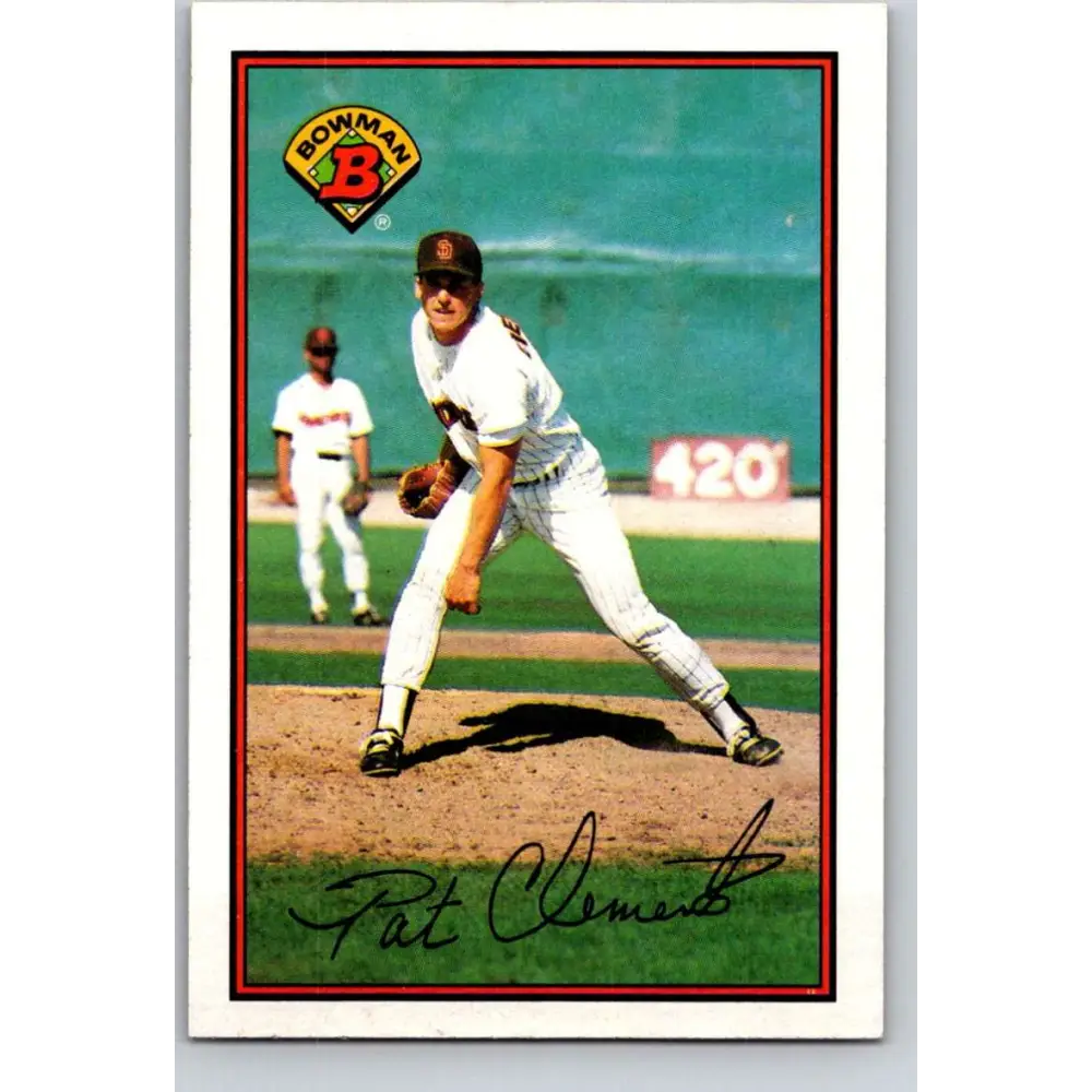 1989 Bowman #452 Pat Clements NM-MT San Diego Padres Baseball Card Image 1