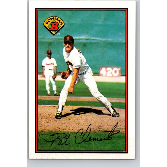 1989 Bowman #452 Pat Clements NM-MT San Diego Padres Baseball Card Image 1