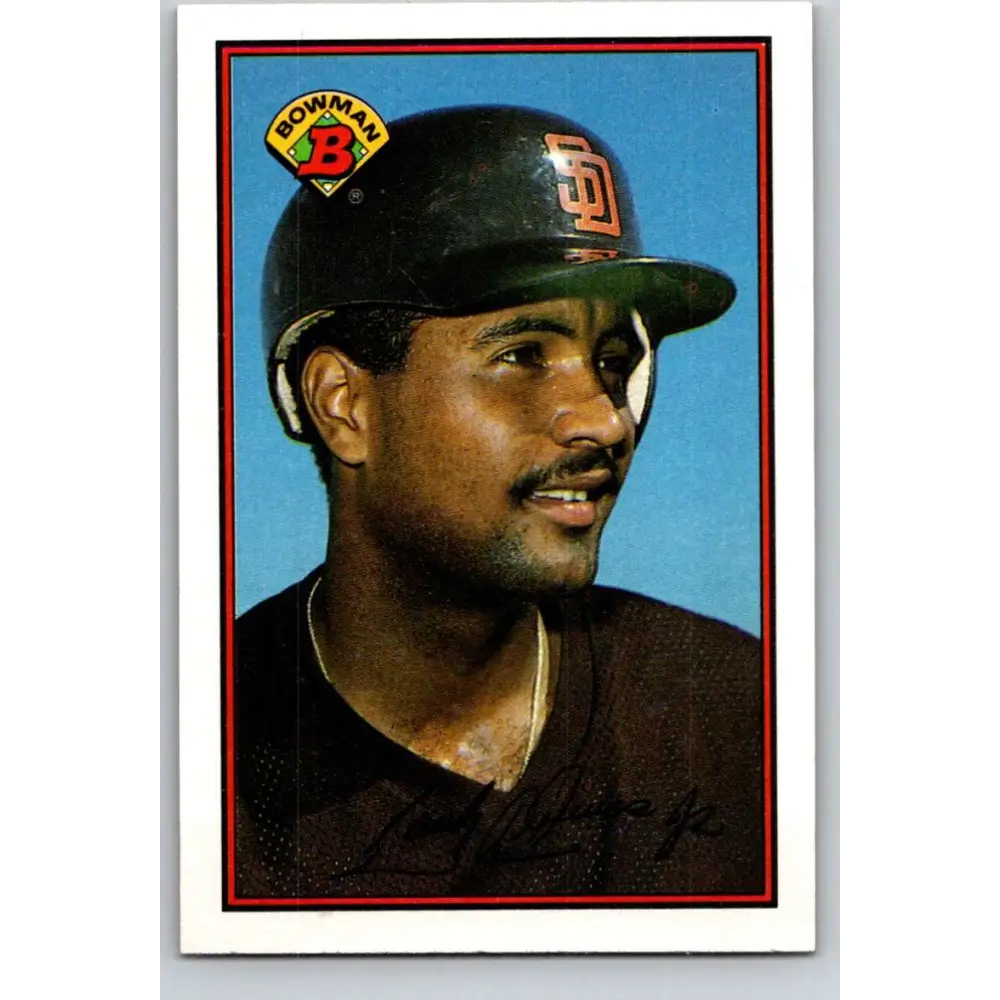 1989 Bowman #454 Sandy Alomar Jr. NM-MT RC Rookie San Diego Padres Baseball Card Image 1