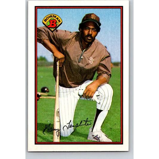 1989 Bowman #455 Garry Templeton NM-MT San Diego Padres Baseball Card Image 1