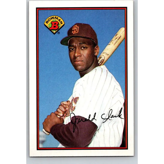 1989 Bowman #462 Jerald Clark NM-MT RC Rookie San Diego Padres Baseball Card Image 1