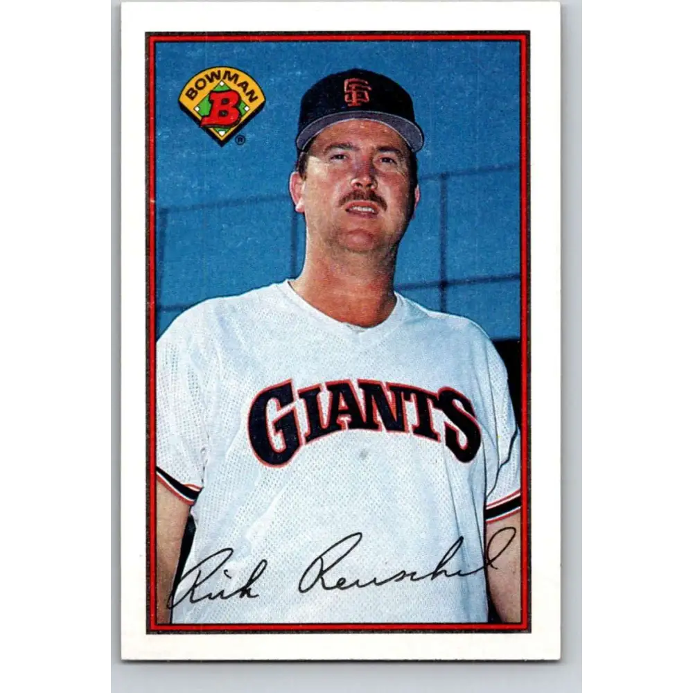 1989 Bowman #466 Rick Reuschel NM-MT San Francisco Giants Baseball Card Image 1