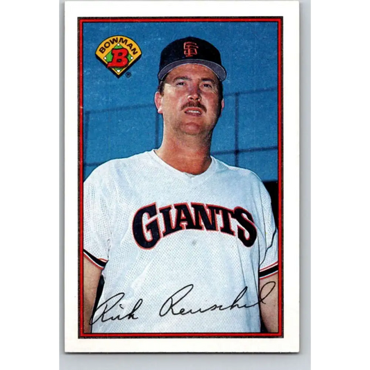 1989 Bowman #466 Rick Reuschel NM-MT San Francisco Giants Baseball Card Image 1