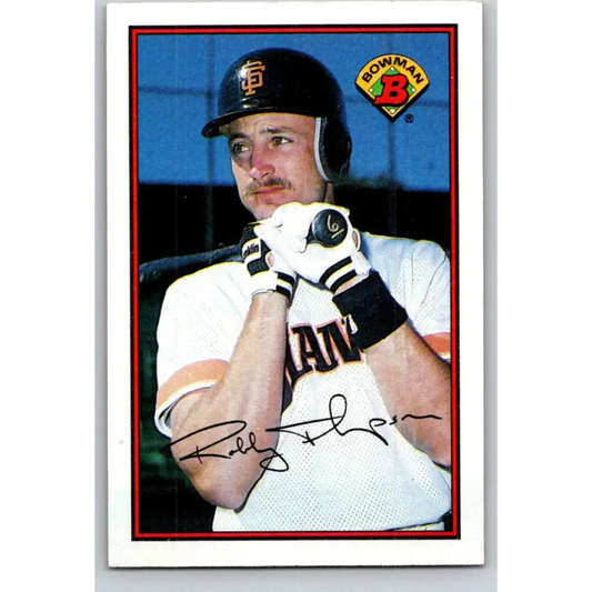 1989 Bowman #473 Robby Thompson NM-MT San Francisco Giants Baseball Card Image 1