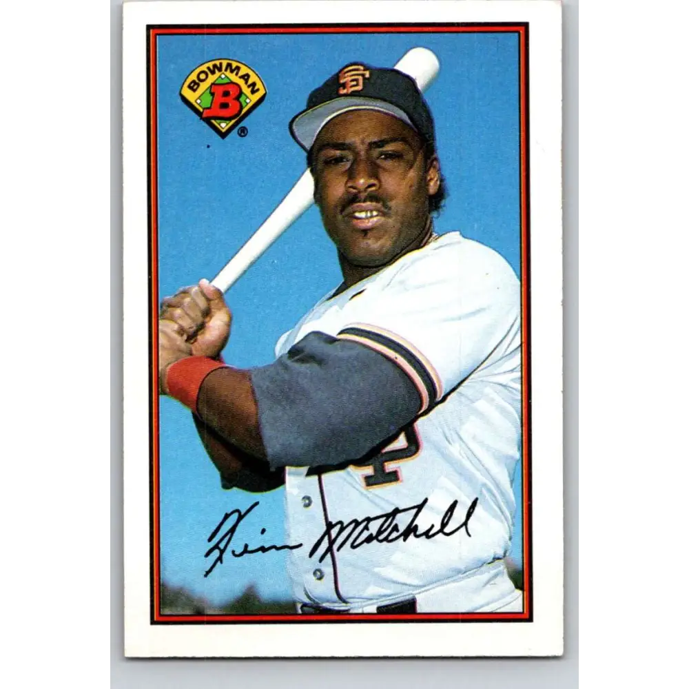 1989 Bowman #474 Kevin Mitchell NM-MT San Francisco Giants Baseball Card Image 1