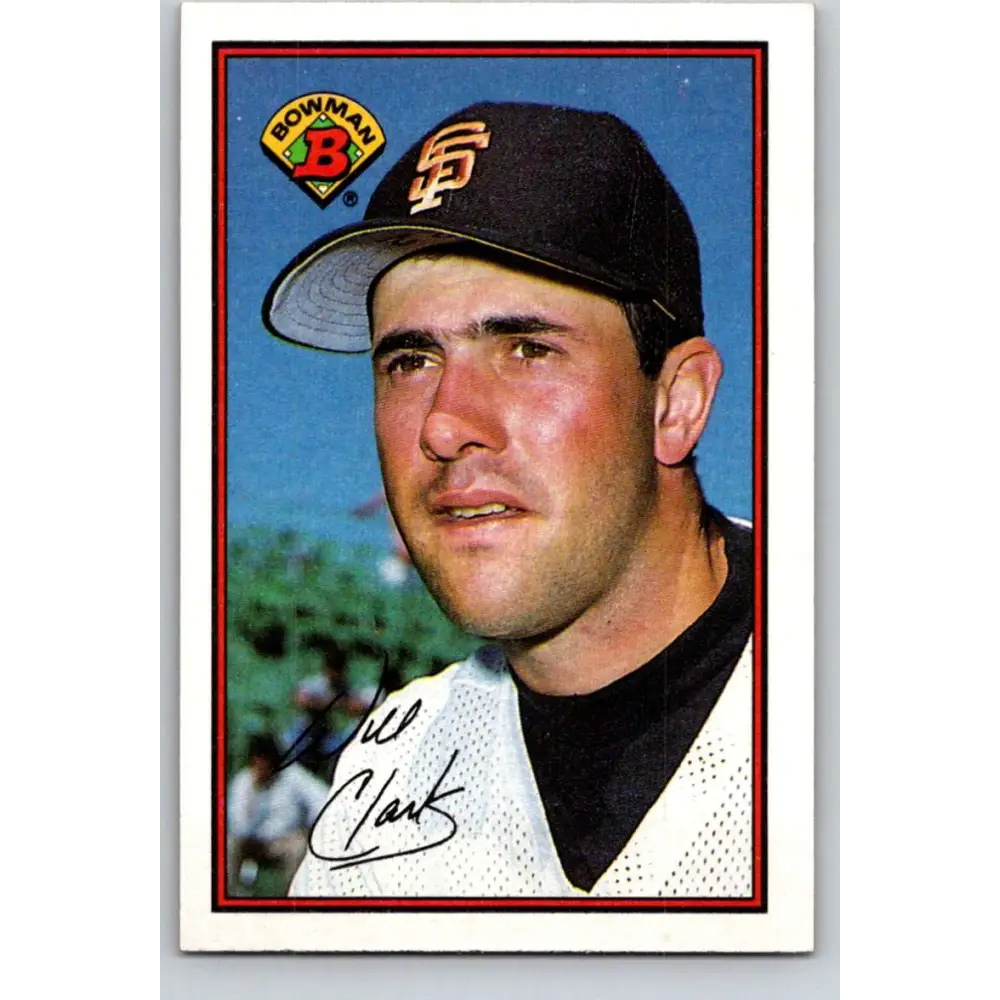 1989 Bowman #476 Will Clark NM-MT San Francisco Giants Baseball Card Image 1