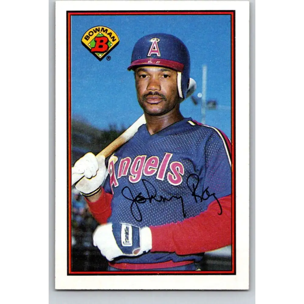 1989 Bowman #49 Johnny Ray NM-MT California Angels Baseball Card Image 1