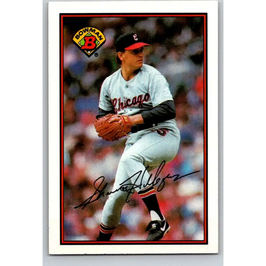 1989 Bowman #58 Shawn Hillegas NM-MT Chicago White Sox Baseball Card Image 1