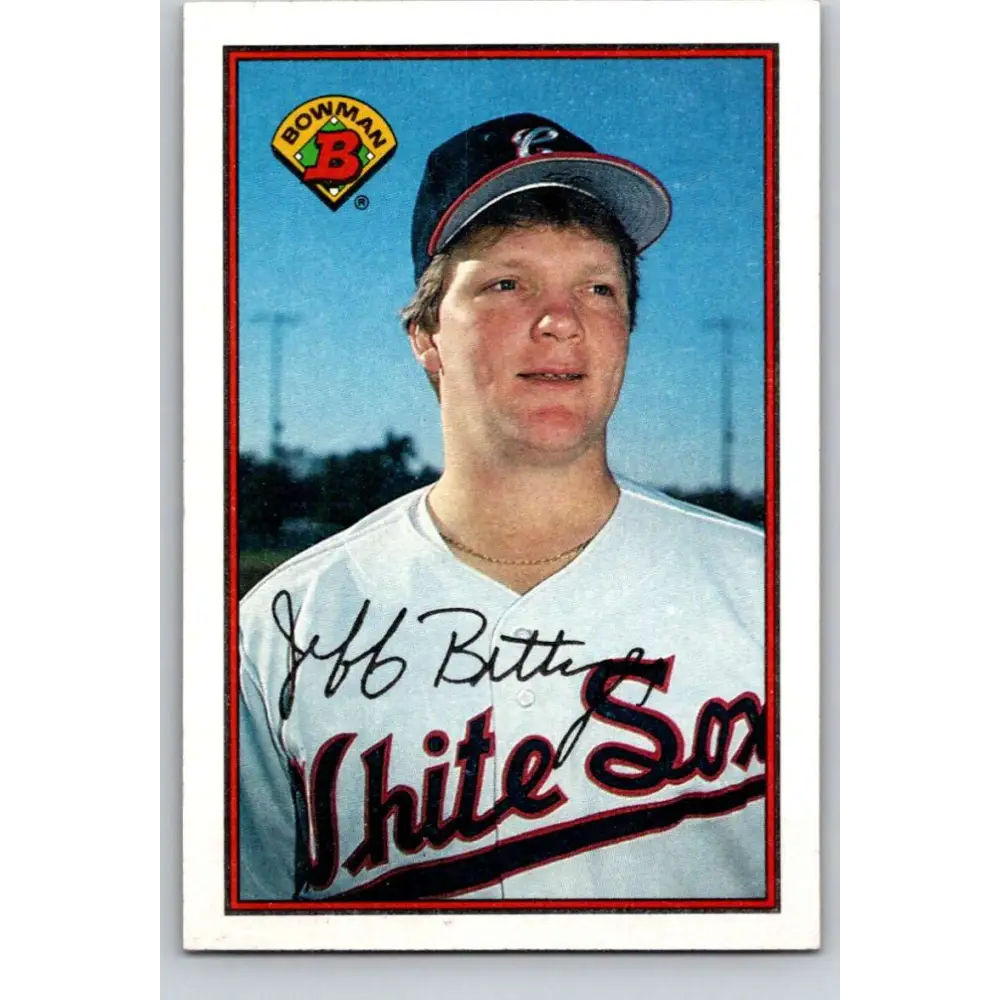 1989 Bowman #60 Jeff Bittiger NM-MT RC Rookie Chicago White Sox Baseball Card Image 1