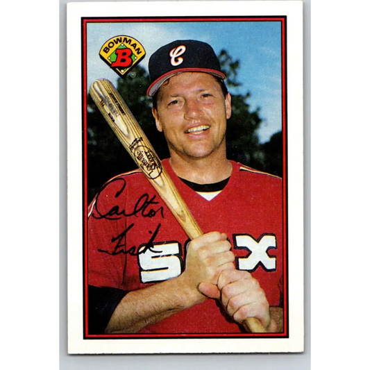 1989 Bowman #62 Carlton Fisk NM-MT Chicago White Sox Baseball Card Image 1