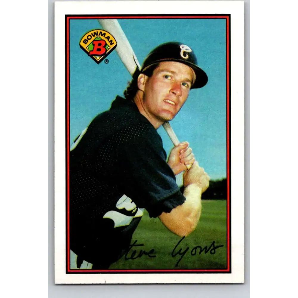 1989 Bowman #63 Steve Lyons NM-MT Chicago White Sox Baseball Card Image 1