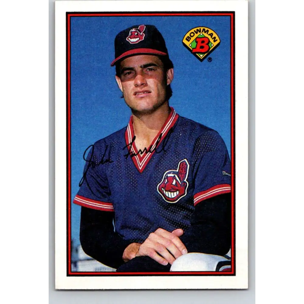 1989 Bowman #74 John Farrell NM-MT Cleveland Indians Baseball Card Image 1