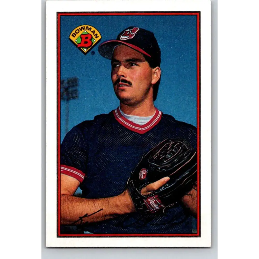 1989 Bowman #75 Kevin Wickander NM-MT Cleveland Indians Baseball Card Image 1