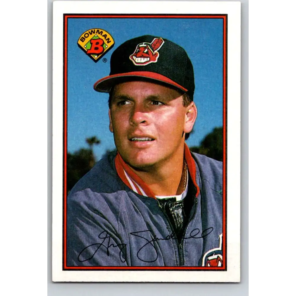 1989 Bowman #76 Greg Swindell NM-MT Cleveland Indians Baseball Card Image 1