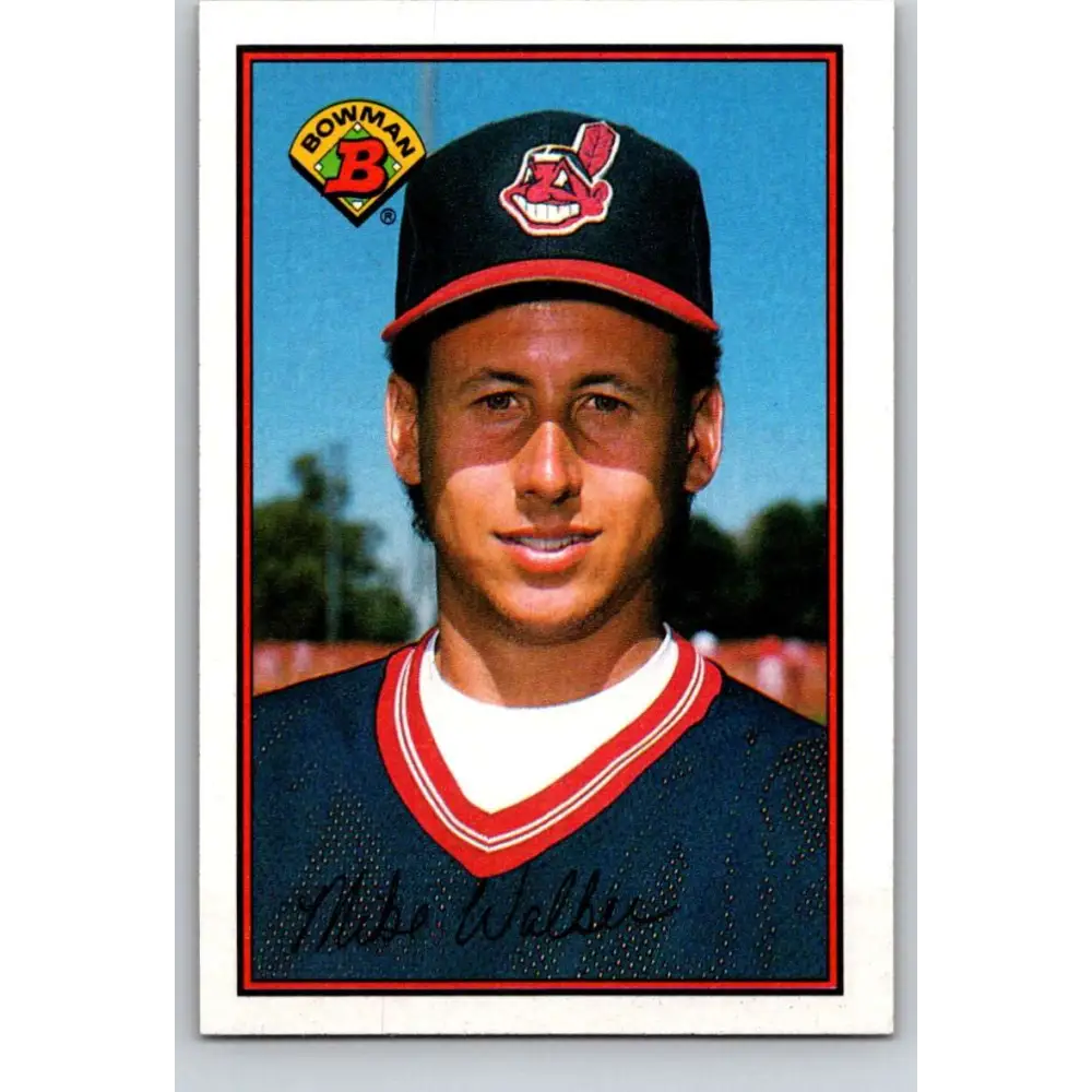 1989 Bowman #77 Mike Walker NM-MT Cleveland Indians Baseball Card Image 1