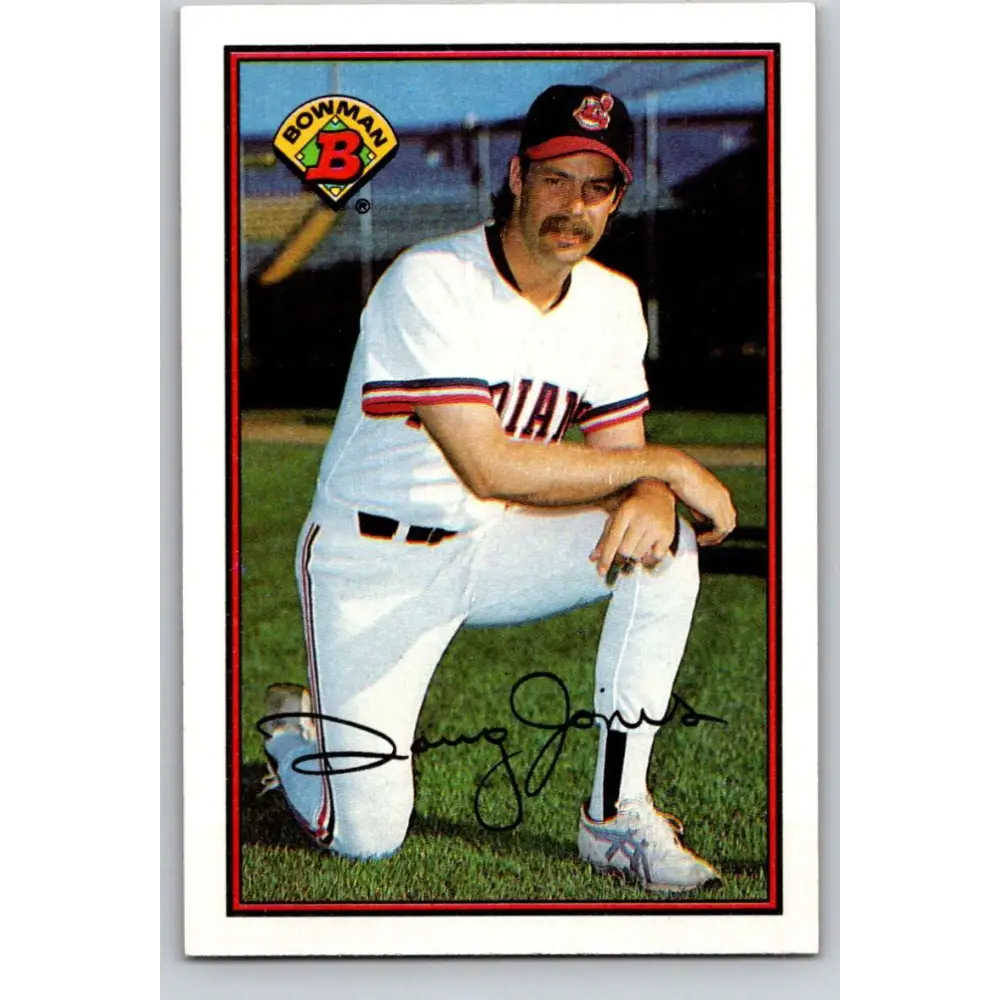 1989 Bowman #78 Doug Jones NM-MT Cleveland Indians Baseball Card Image 1