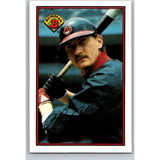 1989 Bowman #83 Andy Allanson NM-MT Cleveland Indians Baseball Card Image 1