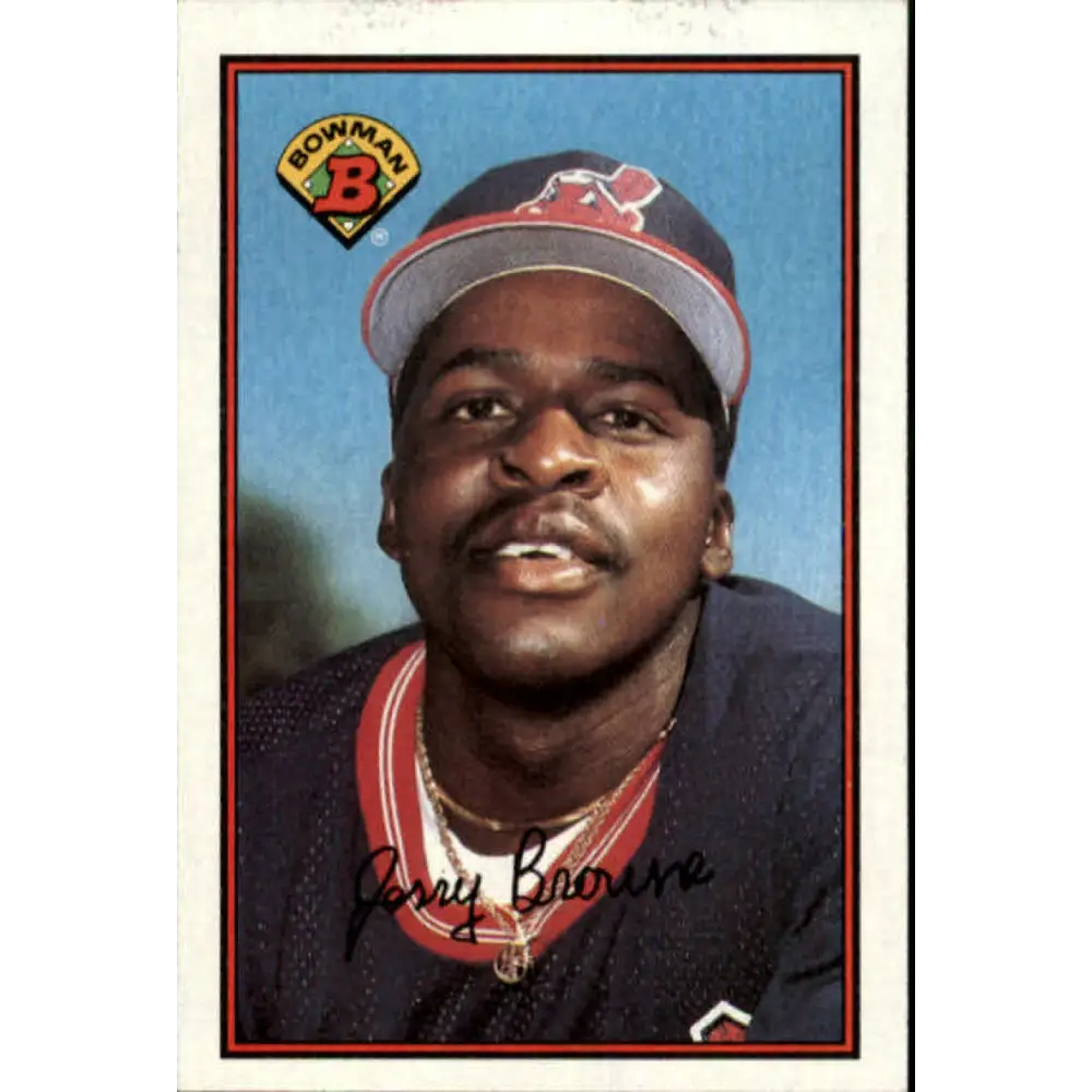 1989 Bowman #85 Jerry Browne NM-MT Cleveland Indians Baseball Card Image 1