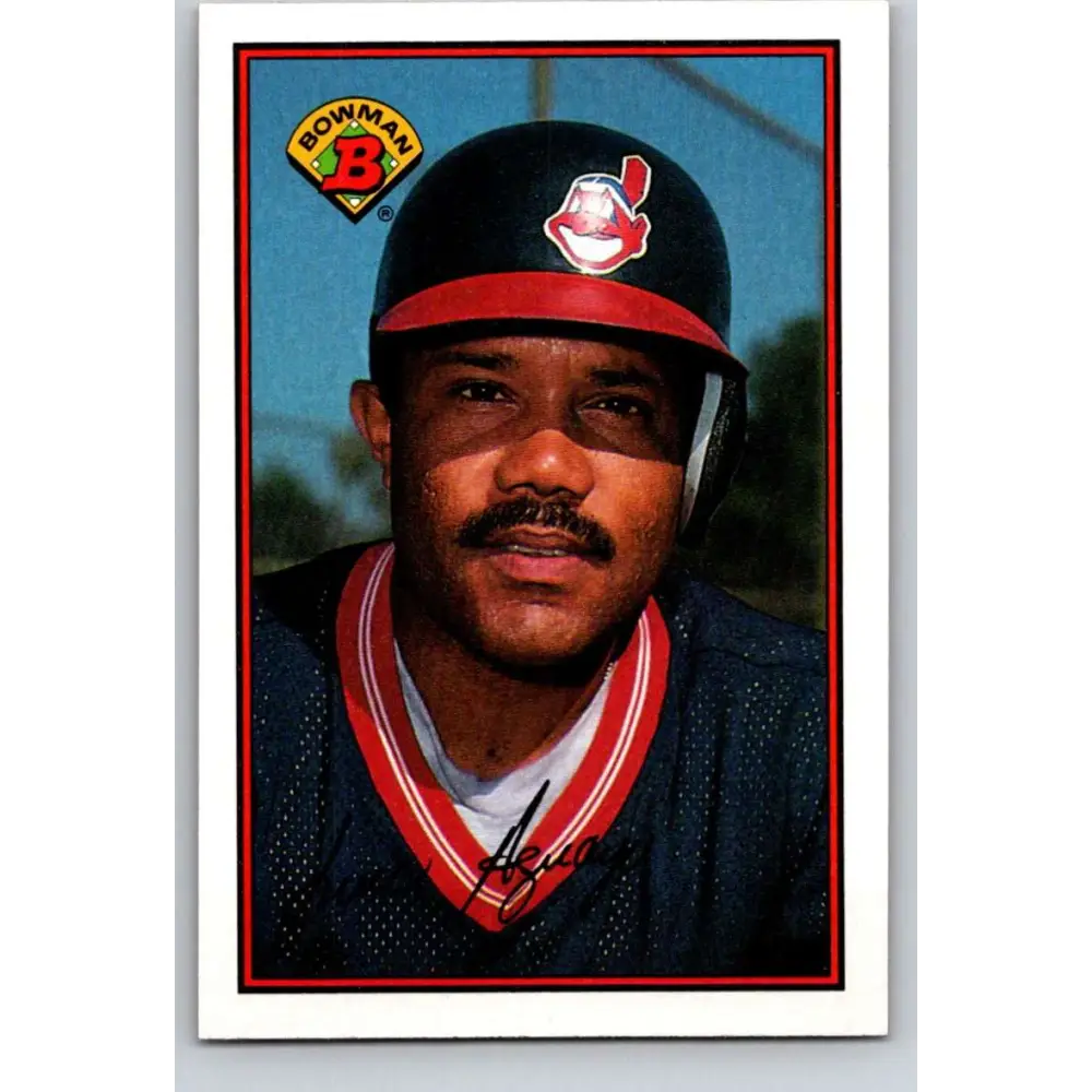 1989 Bowman #88 Luis Aguayo NM-MT Cleveland Indians Baseball Card Image 1