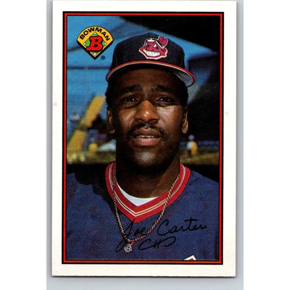 1989 Bowman #91 Joe Carter NM-MT Cleveland Indians Baseball Card Image 1
