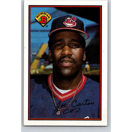 1989 Bowman #91 Joe Carter NM-MT Cleveland Indians Baseball Card Image 1