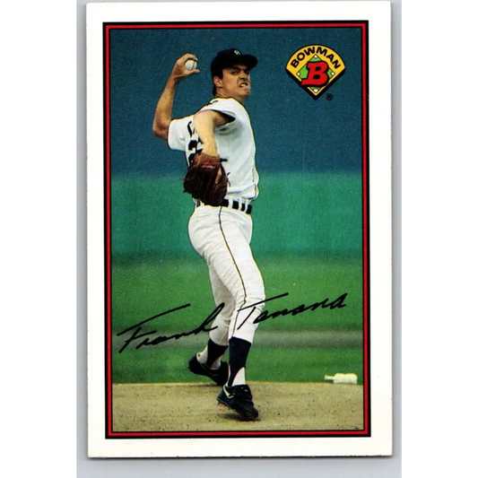 1989 Bowman #92 Frank Tanana NM-MT Detroit Tigers Baseball Card Image 1