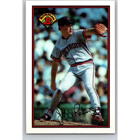 1989 Bowman #97 Jeff Robinson NM-MT Detroit Tigers Baseball Card Image 1