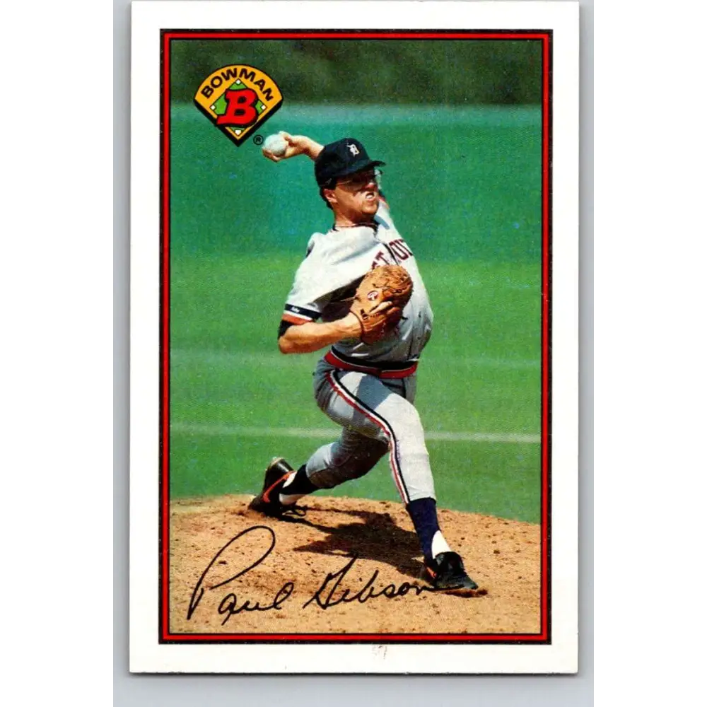 1989 Bowman #99 Paul Gibson NM-MT Detroit Tigers Baseball Card Image 1