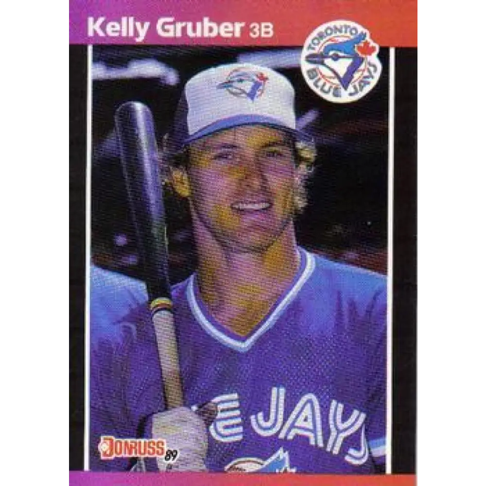1989 Donruss #113 Kelly Gruber UER NM-MT Toronto Blue Jays Baseball Card Image 1