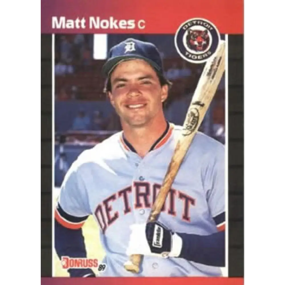 1989 Donruss #116 Matt Nokes NM-MT Detroit Tigers Baseball Card Image 1