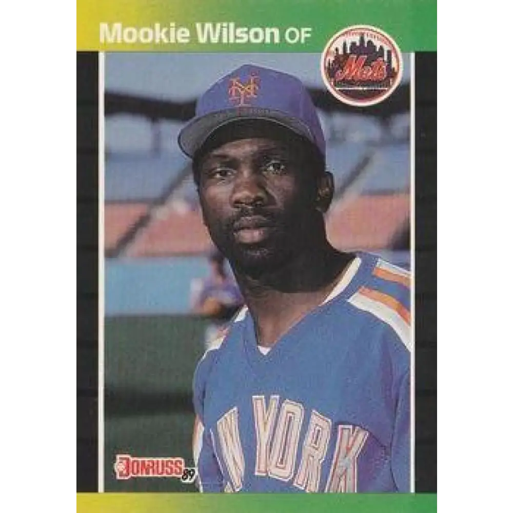1989 Donruss #152 Mookie Wilson NM-MT New York Mets Baseball Card Image 1