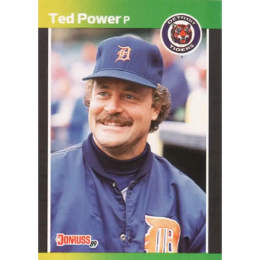 1989 Donruss #153 Ted Power NM-MT Detroit Tigers Baseball Card Image 1