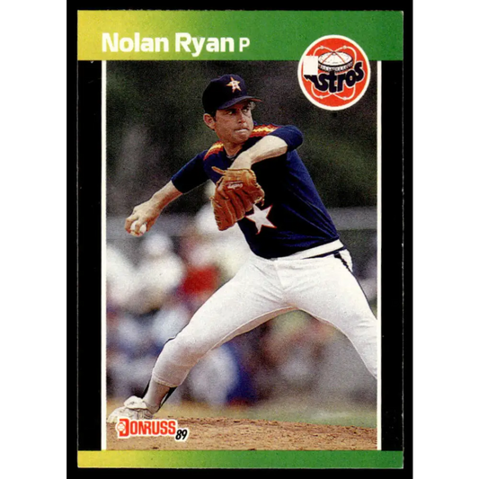1989 Donruss #154 Nolan Ryan EX/NM Houston Astros Baseball Card Image 1