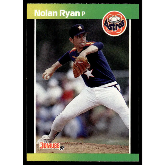 1989 Donruss #154 Nolan Ryan EX/NM Houston Astros Baseball Card Image 1