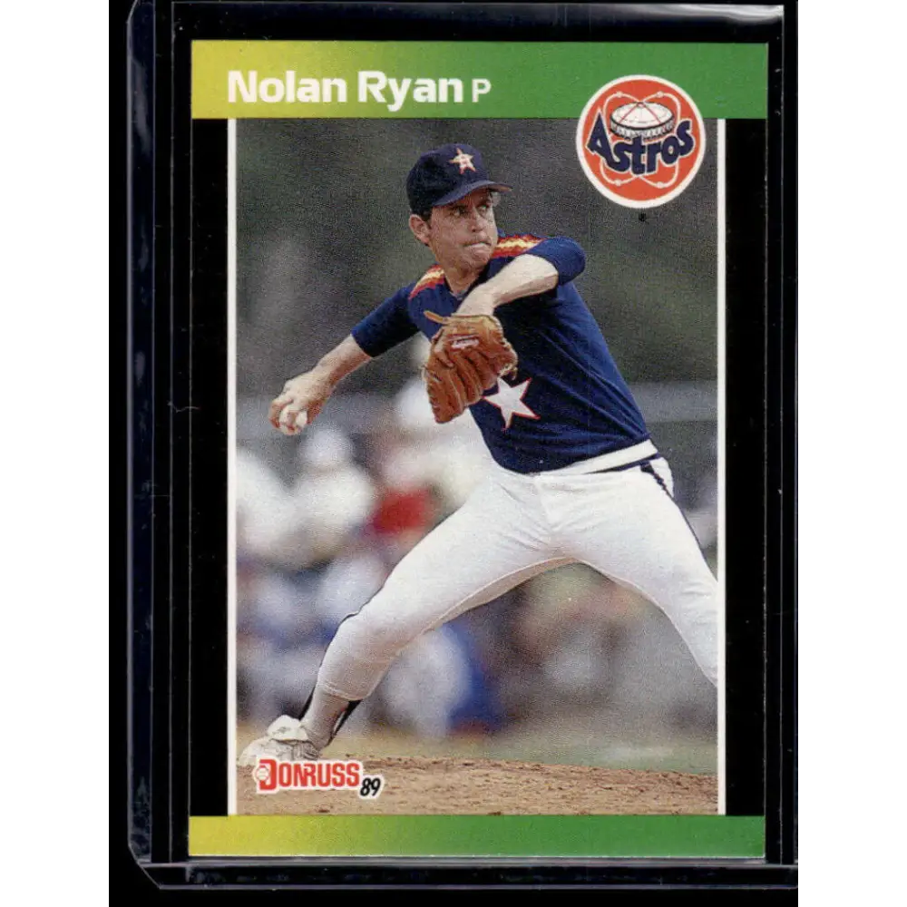 1989 Donruss #154 Nolan Ryan Houston Astros NM-MT Baseball Card Image 1