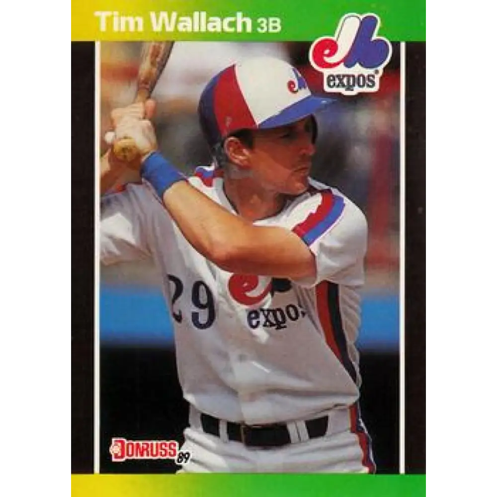 1989 Donruss #156 Tim Wallach NM-MT Montreal Expos Baseball Card Image 1
